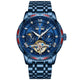 Relojes automáticos para hombre, esqueleto Poedagar Galaxy