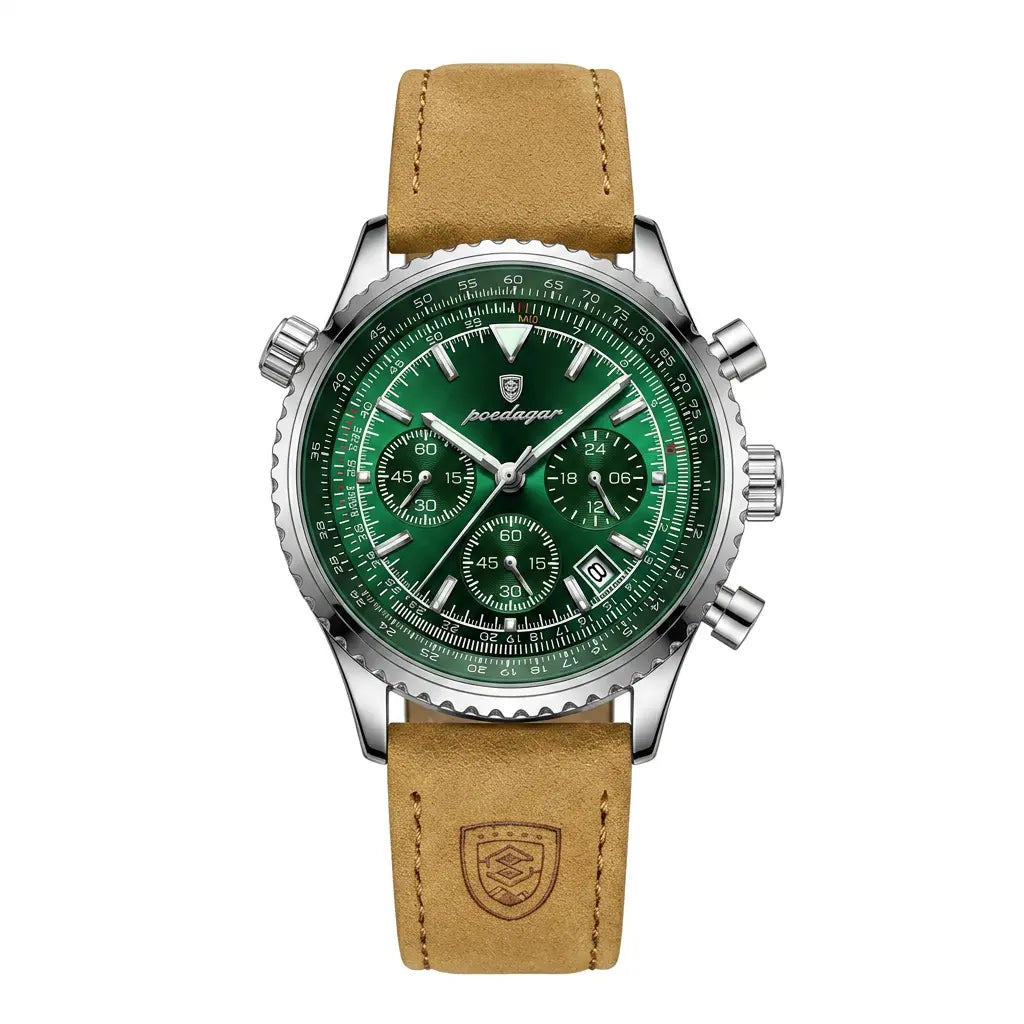 chronograph-uhren-herren-leder-poedagar-falcon