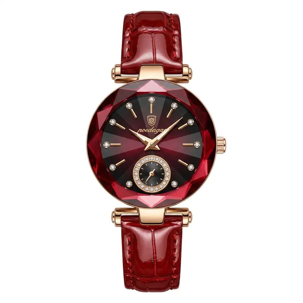Uhren Damen Leder Poedagar Stella